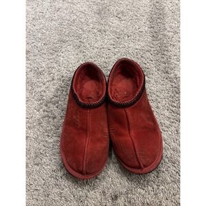 Ugg Tasman Samba Red Sheepskin UggPure (tm) Slippers Shoes Women Size 7 Mens 5